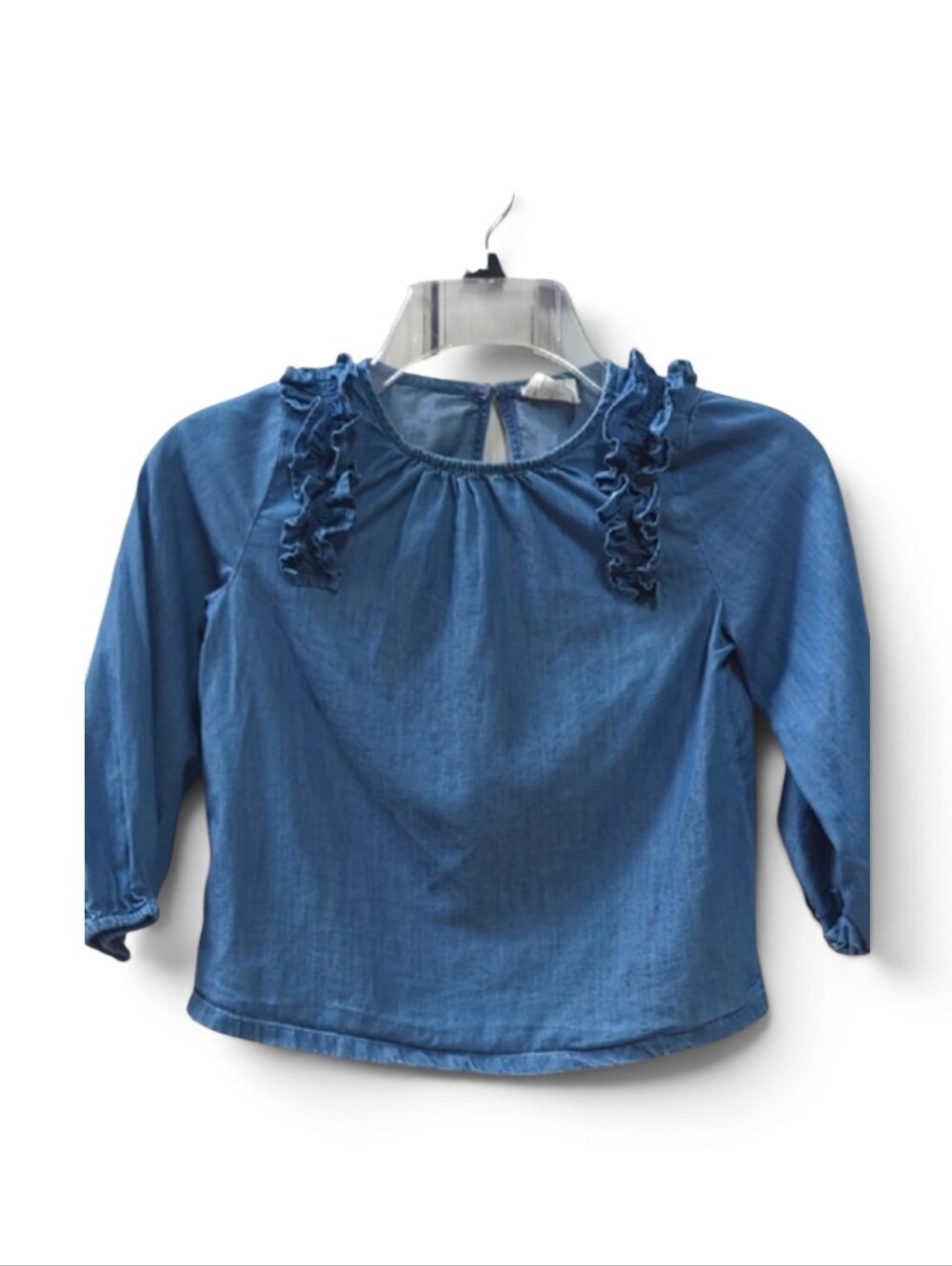 J. Crew , Crewcuts ,Little Girl Chambray Top. Small - 6/7